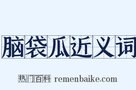 脑袋瓜近义词是什么意思的图片